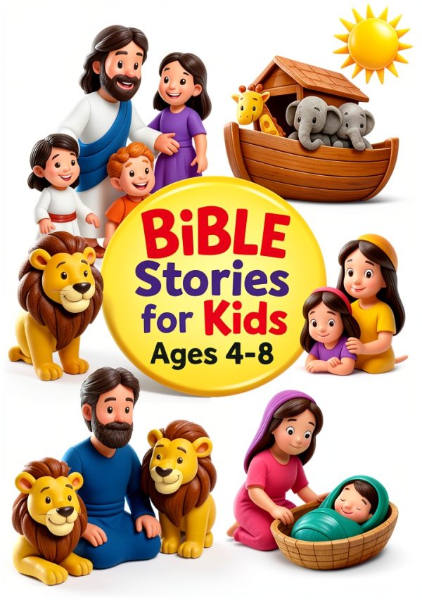 Children's Christian Bible Storybook for Kids, Ages 4-8, Jesus and-0