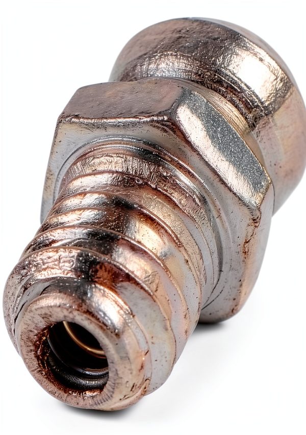 Steel Grease Nozzle Fitting M6 Straight Nipple 10-Pack Metal-6