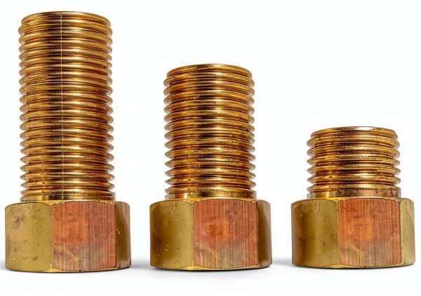 1/2 Male to 1/2 Female Brass Adapter by XJKLBYQ Pipe Fitting 3 Pack-0