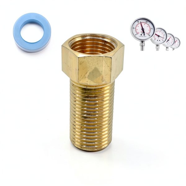 1/2 Male to 1/2 Female Brass Adapter by XJKLBYQ Pipe Fitting 3 Pack-5