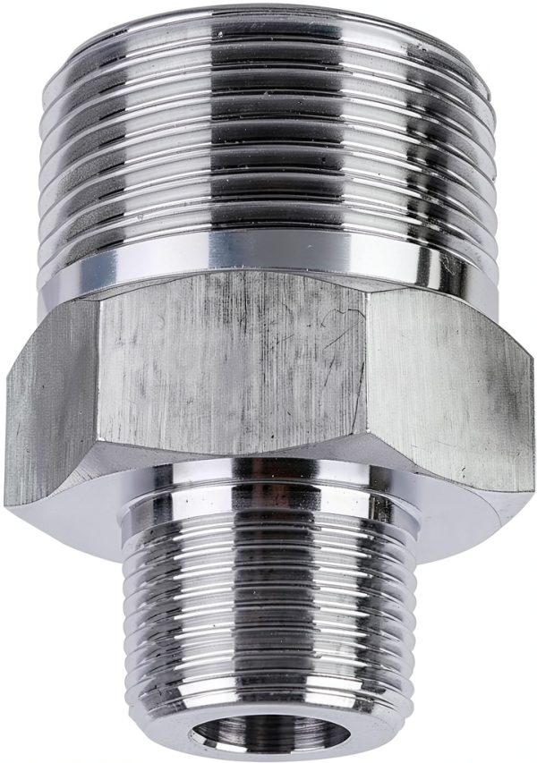 Avanty 304 Stainless Reducing Pipe Fitting 1" NPT to 1/2" NPT 3000psi-3
