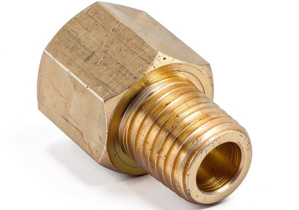 1/2" Female NPT x 3/8" Male NPT Brass Reducer – 5 Pack by FloFlex-1