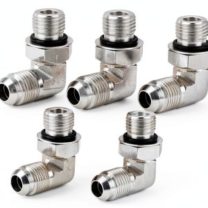 3/8'' Hydraulic Hose Fittings 90 Degree Elbow ANCIMOON 5 Piece Set-0