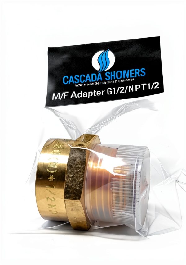 G Thread Male to NPT Adapter 1/2in Brass Pipe Fitting Lead Free-5