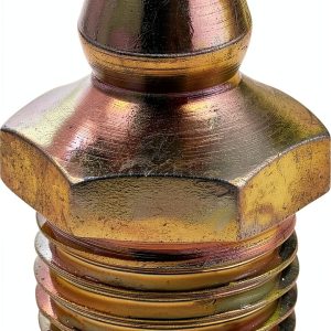 Lumax LX-3101 Gold 1/8" PT.F. Short Straight Grease Fitting 100pcs-0