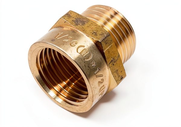 G Thread Male to NPT Adapter 1/2in Brass Pipe Fitting Lead Free-0