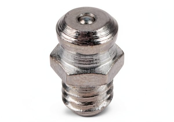 Steel Grease Nozzle Fitting M6 Straight Nipple 10-Pack Metal-2